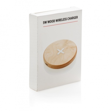 Logotrade corporate gift picture of: 5W wood wireless charger